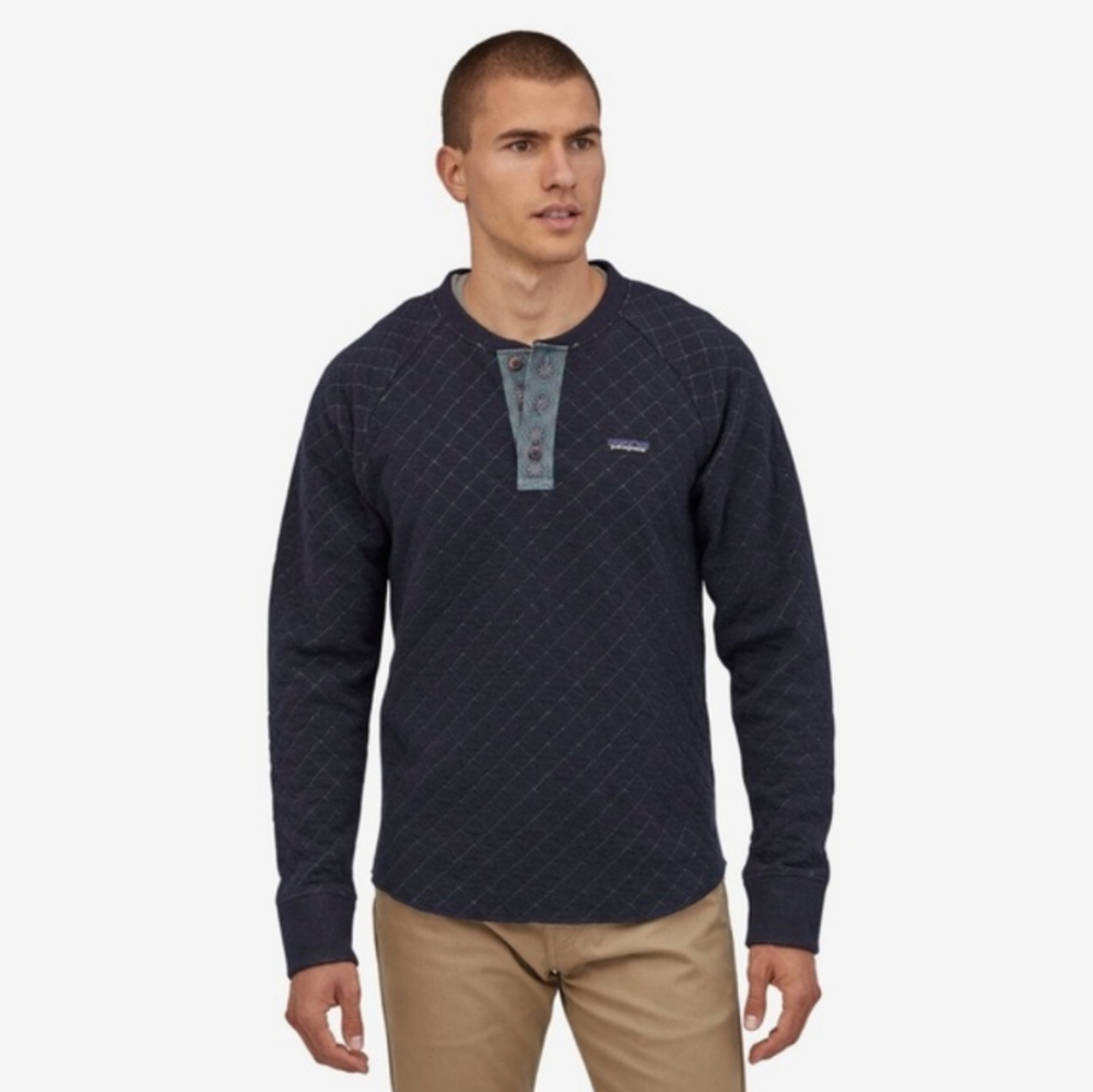 Patagonia M's Wool Blend Diamond Quilt Hanley - Picture 1 of 5